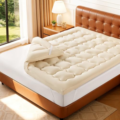 Deluxe 100% Wool Mattress Topper for Added Comfort