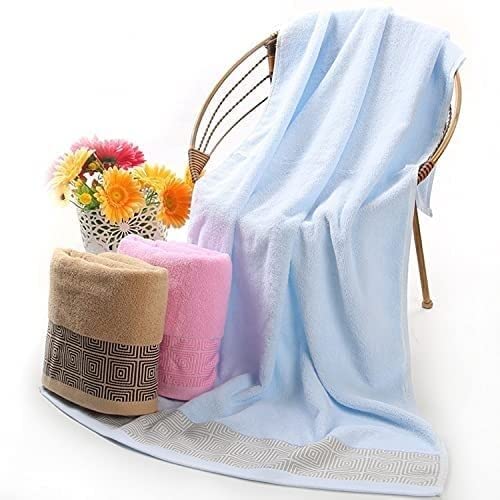3-Piece Cotton Bath Towel Set with 2 Hand Towels
