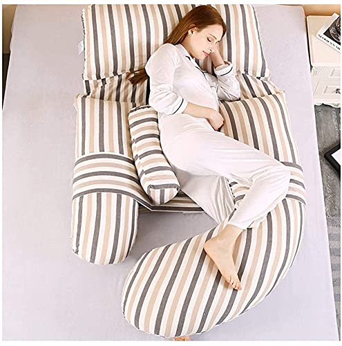 U-Shaped Full Body Pregnancy Pillow with Washable Cover
