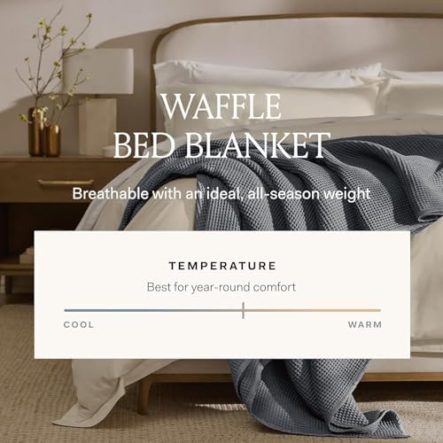 Boll & Branch 100% Organic Cotton Waffle Bed Blanket