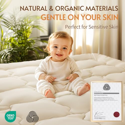 Deluxe 100% Wool Mattress Topper for Added Comfort