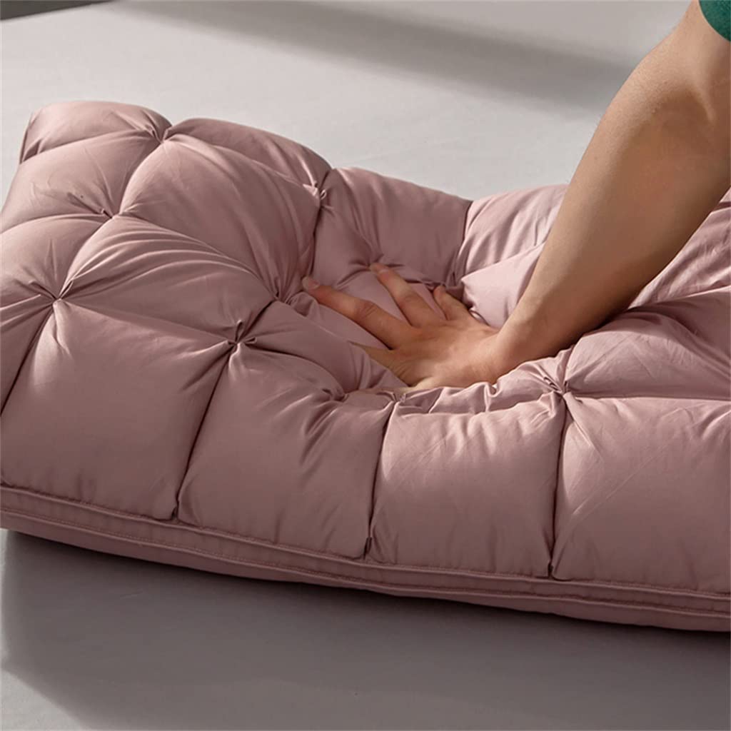 LIJSFGRX Natural Down Bed Pillow with Cotton Cover