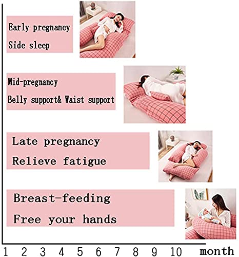 U-Shaped Full Body Pregnancy Pillow with Washable Cover