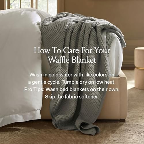Boll & Branch 100% Organic Cotton Waffle Bed Blanket