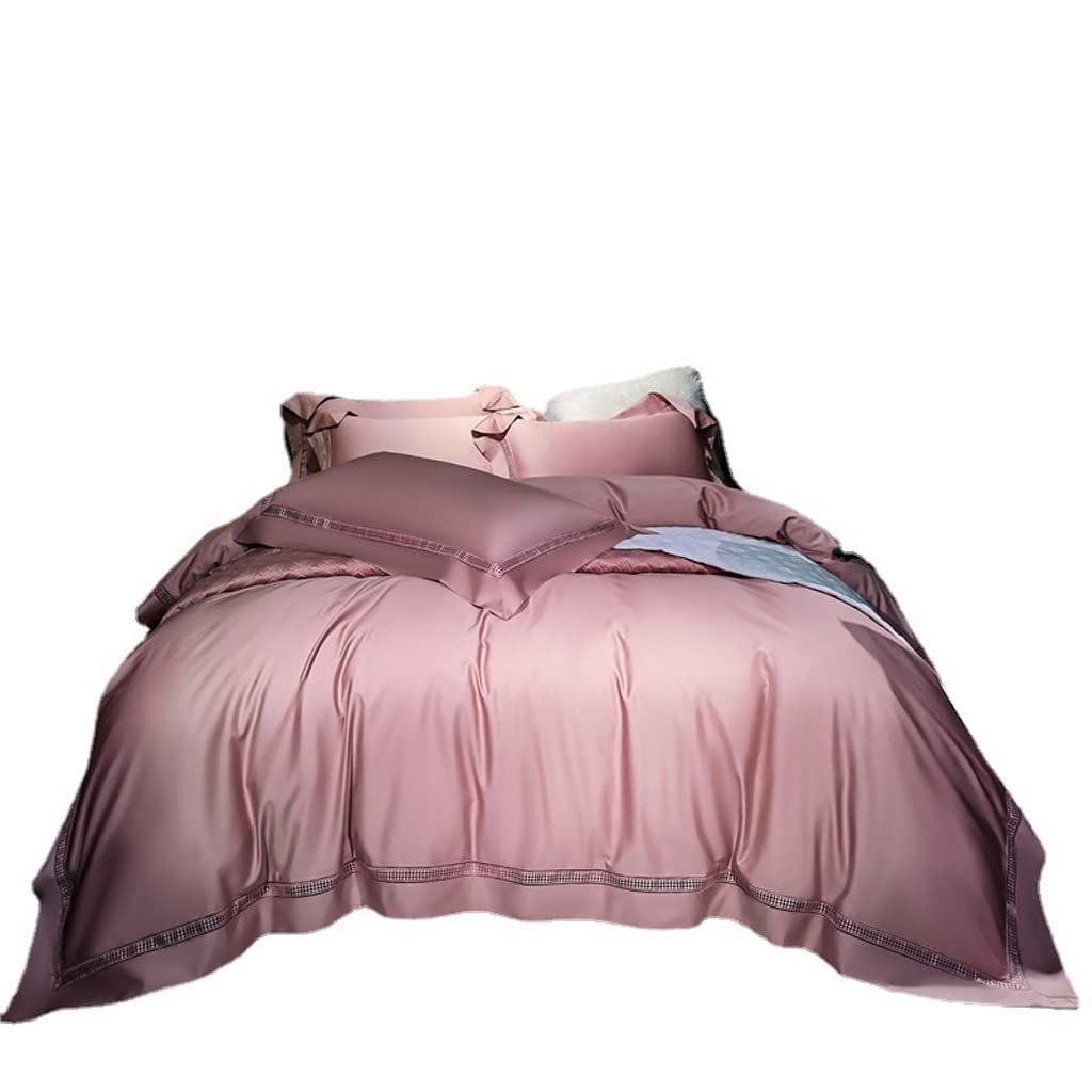 UpcoT Long Staple Cotton Hollowed Out Four-Piece Set Cotton Sateen Sheet Bed Cover Wide Brim Series