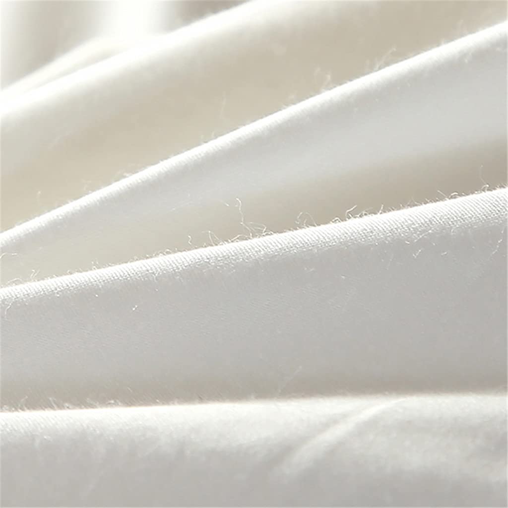 NVEIRGH White Goose Down Winter Comforter with Cotton Shell