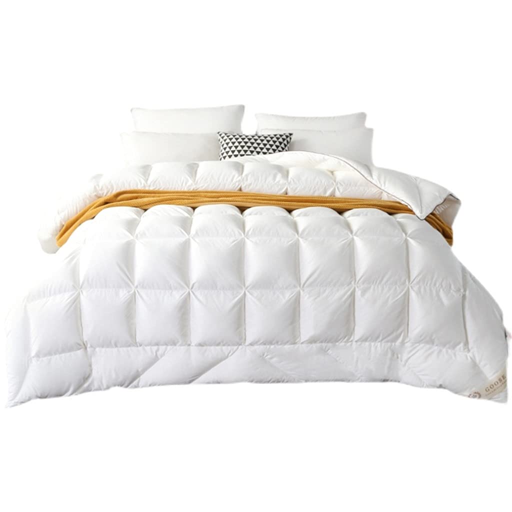 NVEIRGH White Goose Down Winter Comforter with Cotton Shell