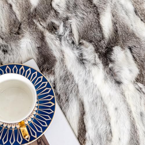 yingda1992 Real Fur Blanket for Cozy Home Decor