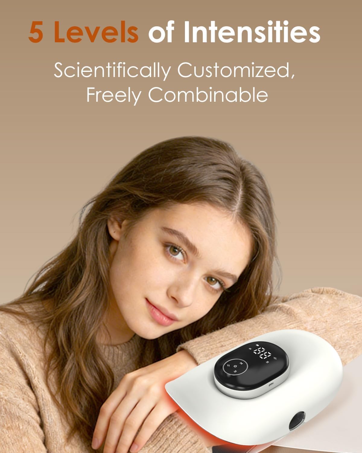 Cordless Heated Eye Mask & Air Compression Hand Massager