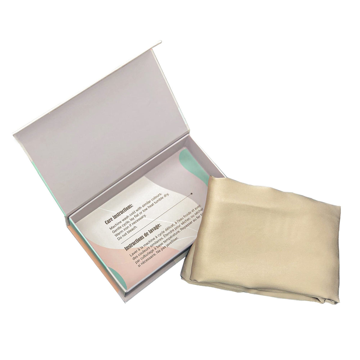 Valencia 22 Momme Mulberry Silk Pillowcase, Champagne Gold