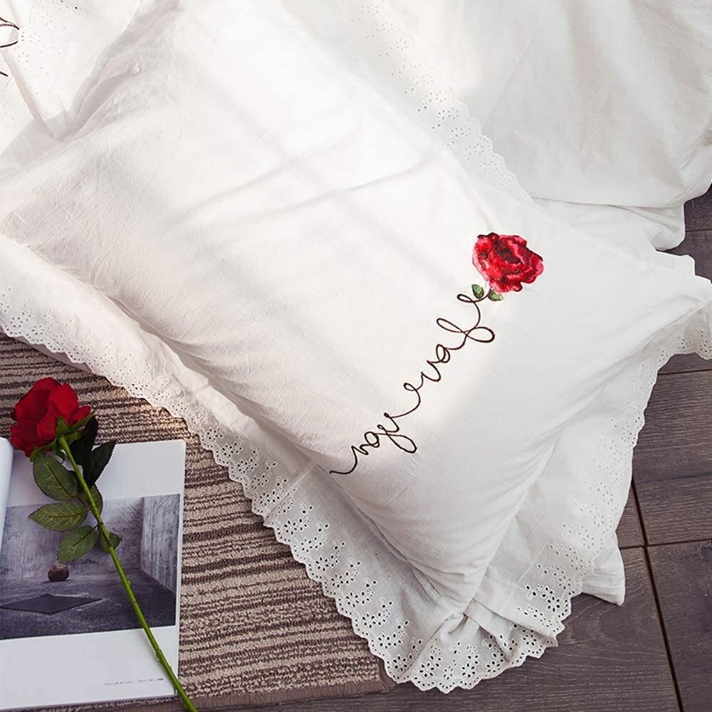 Soft Washed Linen Duvet Cover & Sheet Set, 4-Piece