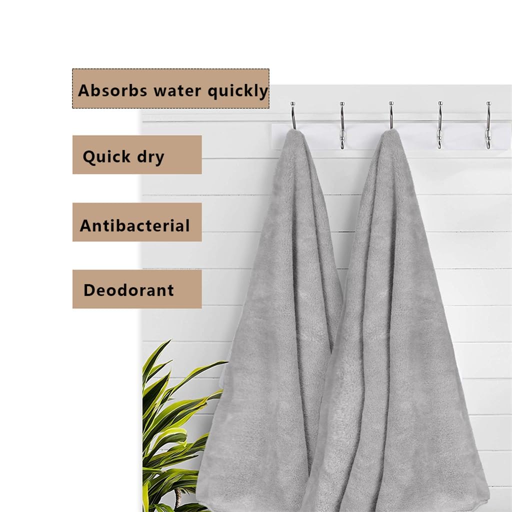 HBJWOV Super Soft Quick-Dry Microfiber Bath Towel Set