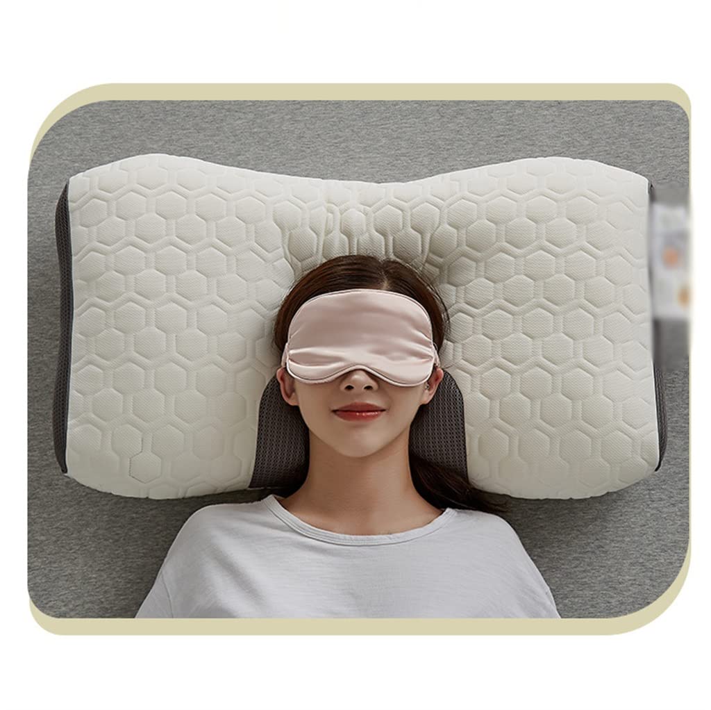 Low-Profile Fiber Latex Pillow with Soft Cotton Cover