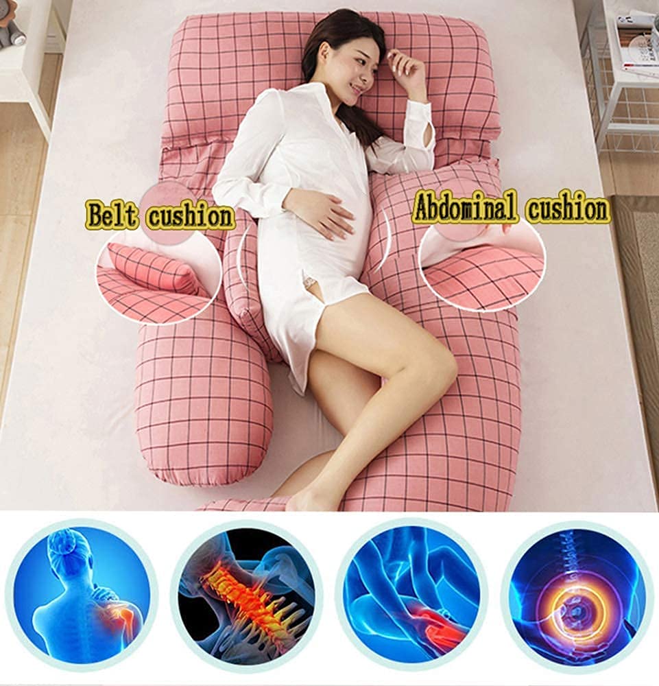 U-Shaped Full Body Pregnancy Pillow with Washable Cover