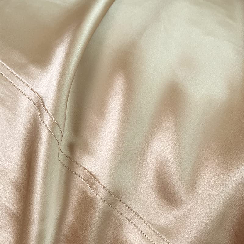 Valencia 22 Momme Mulberry Silk Pillowcase, Champagne Gold