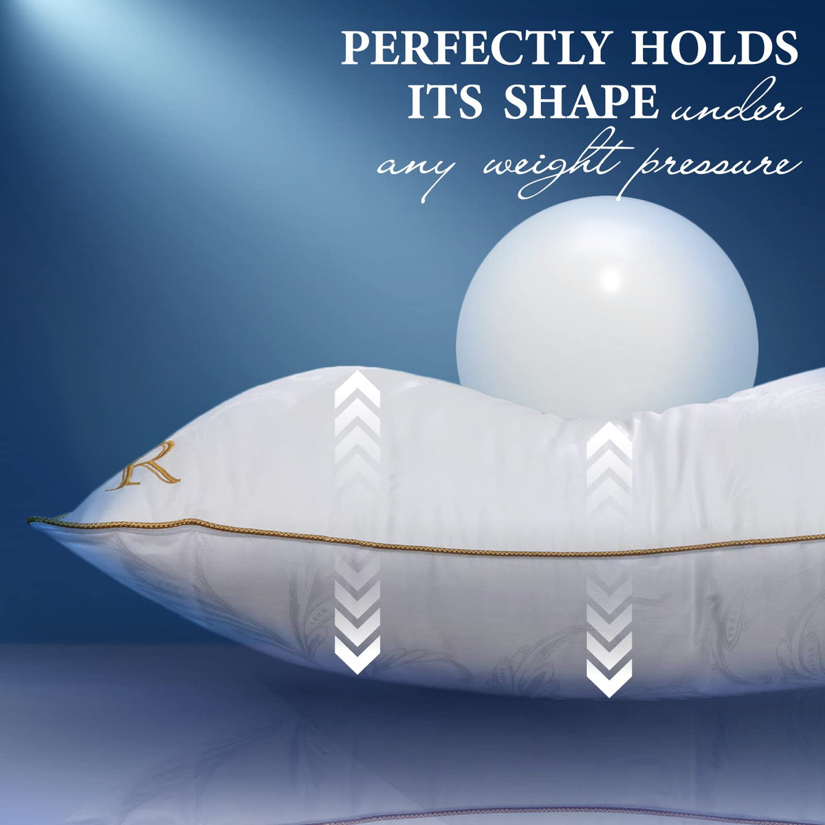 Royal Therapy Hotel-Style Goose Down Alternative Bed Pillows