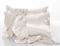 PJ Harlow Eggnog Satin King Pillowcases, Set of 2
