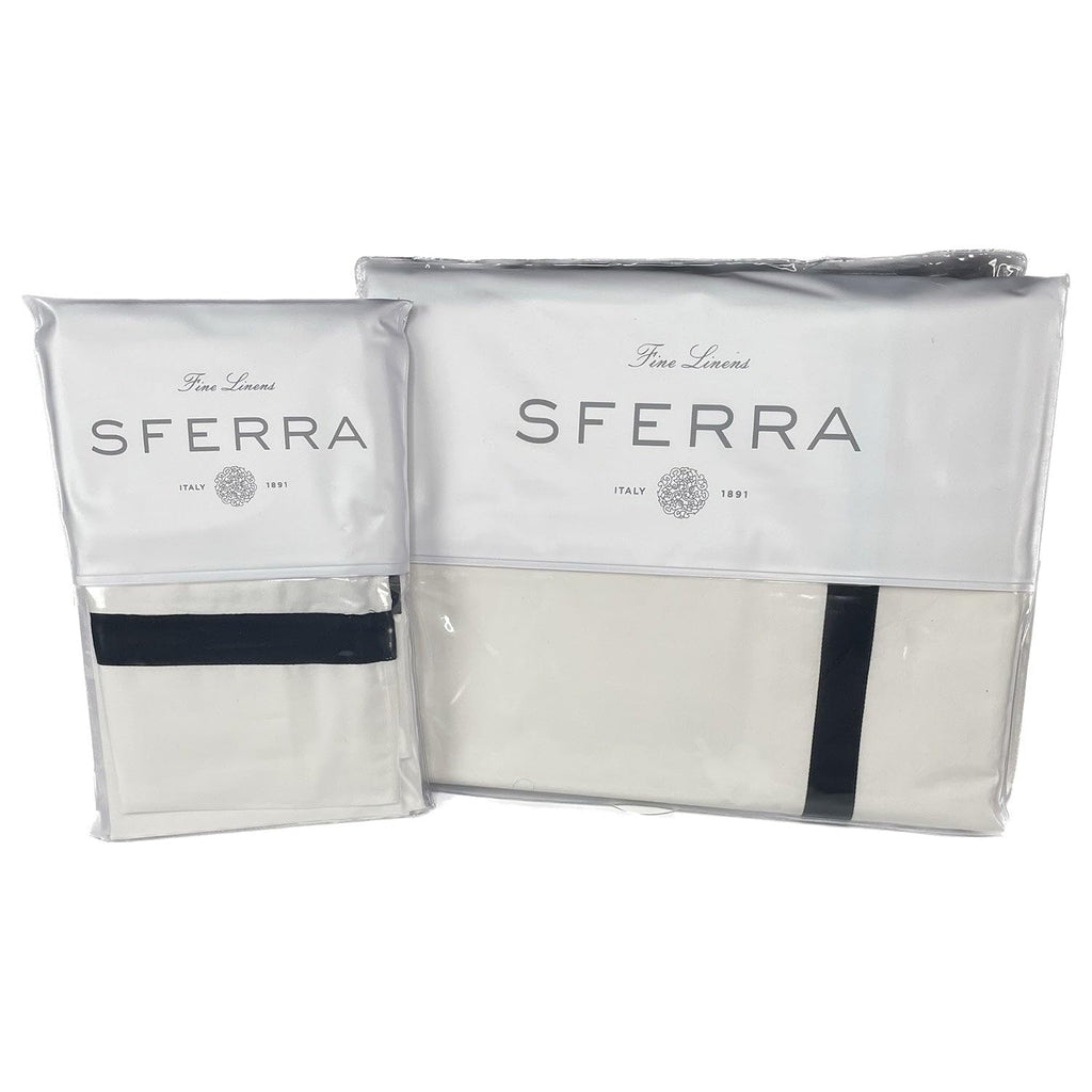 Sferra Estate Cotton Percale Queen Sheet Set, 4-Piece