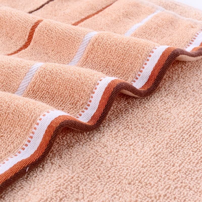 Three-Stripe Absorbent Cotton Bath Towel Gift Set