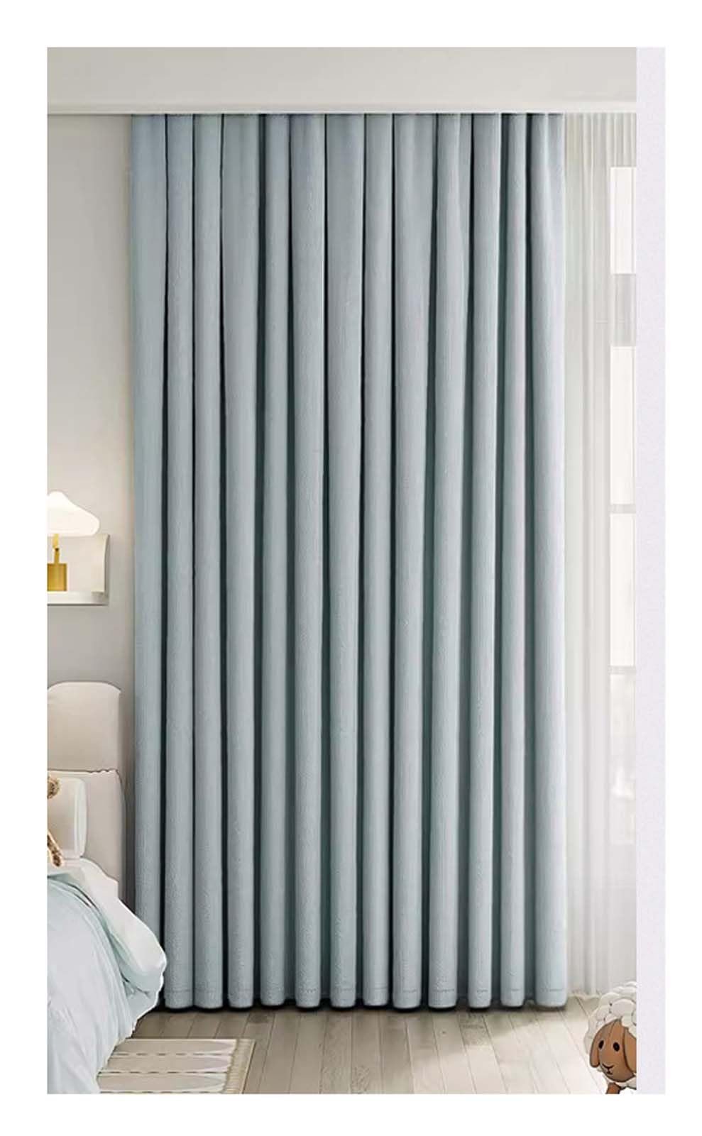YSUEFIJO Thermal Blackout Grommet Curtains, Set of 2