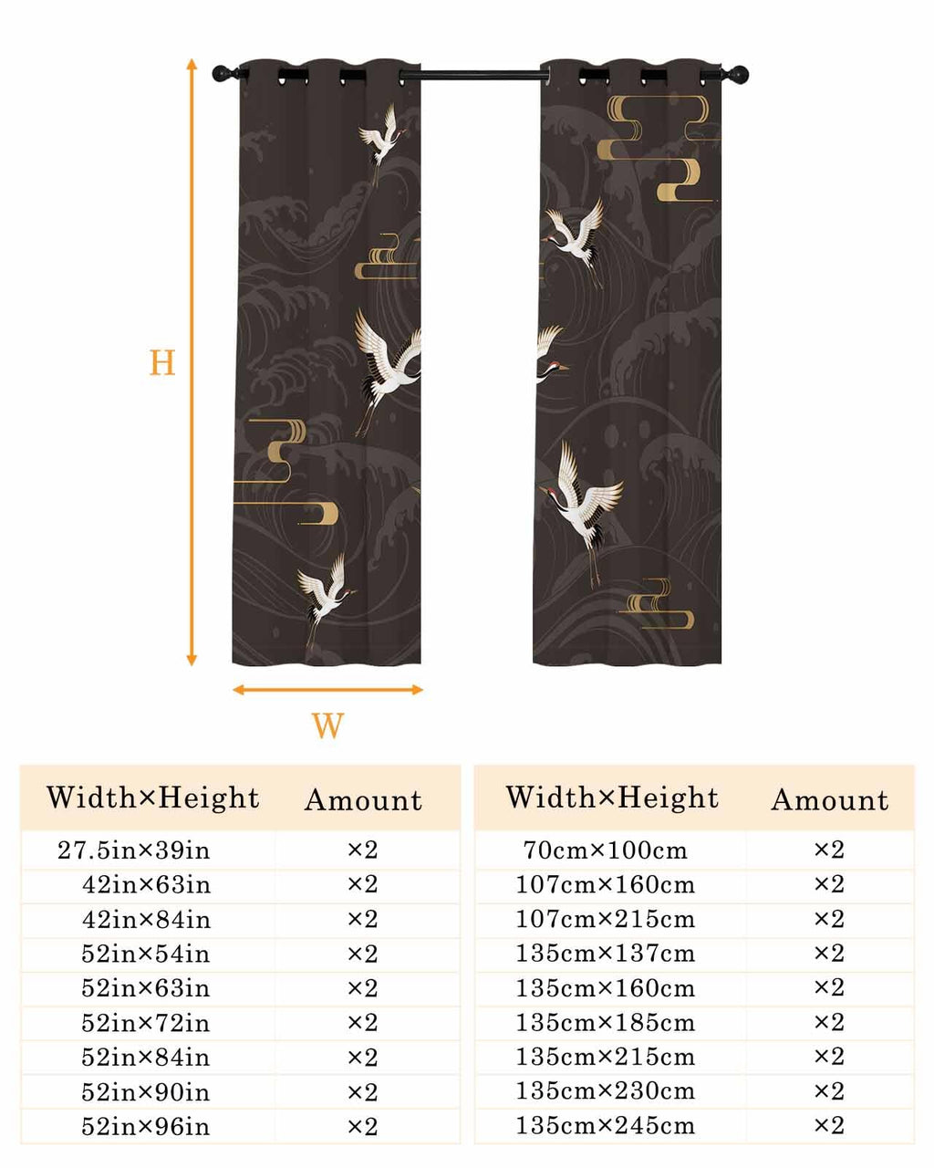 nqOlkjepod Vintage Japanese Crane & Ocean Wave Design