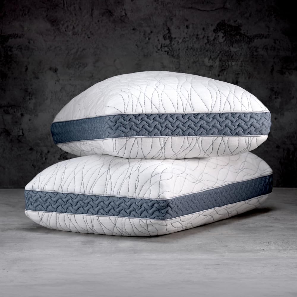 LUXOME LAYR Adjustable Memory Foam Pillow with Cooling Cover