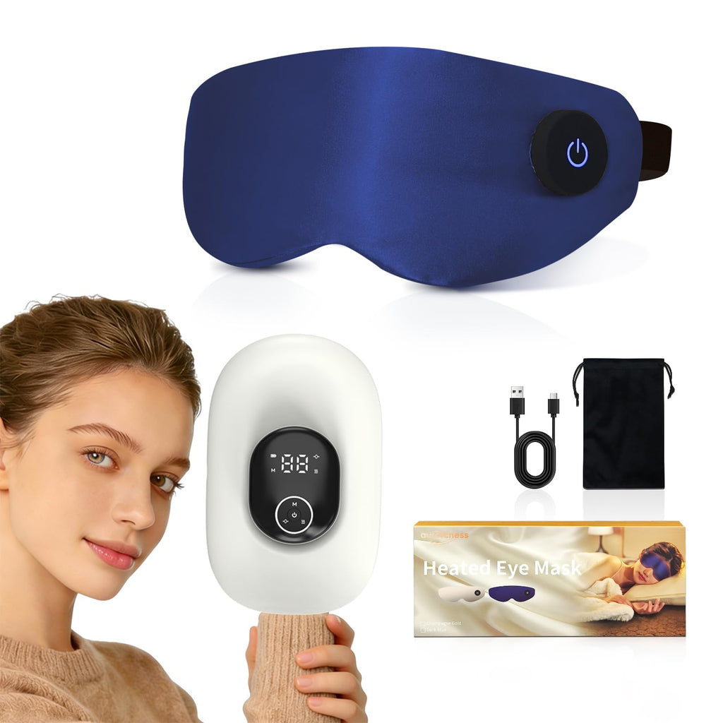 Cordless Heated Eye Mask & Air Compression Hand Massager