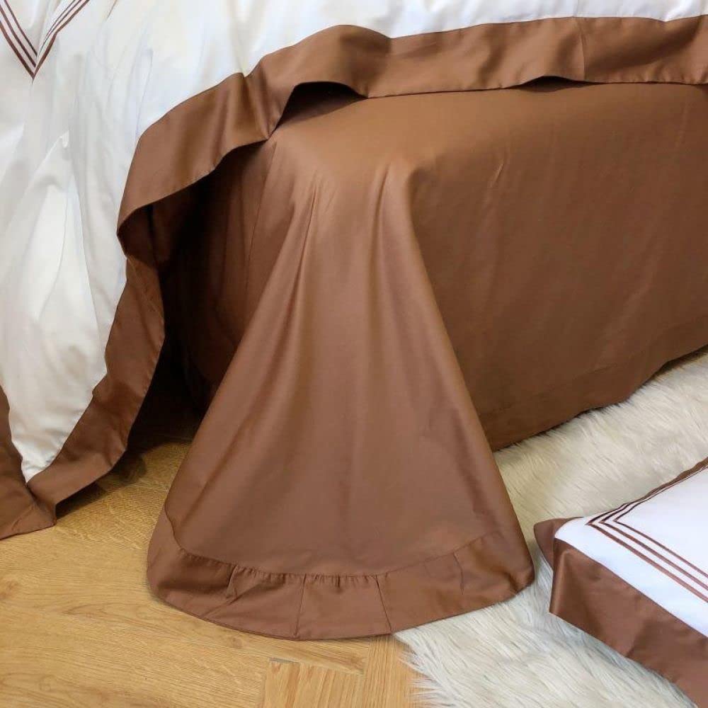 1000TC Embroidered Queen Duvet Cover Set, 4-Piece