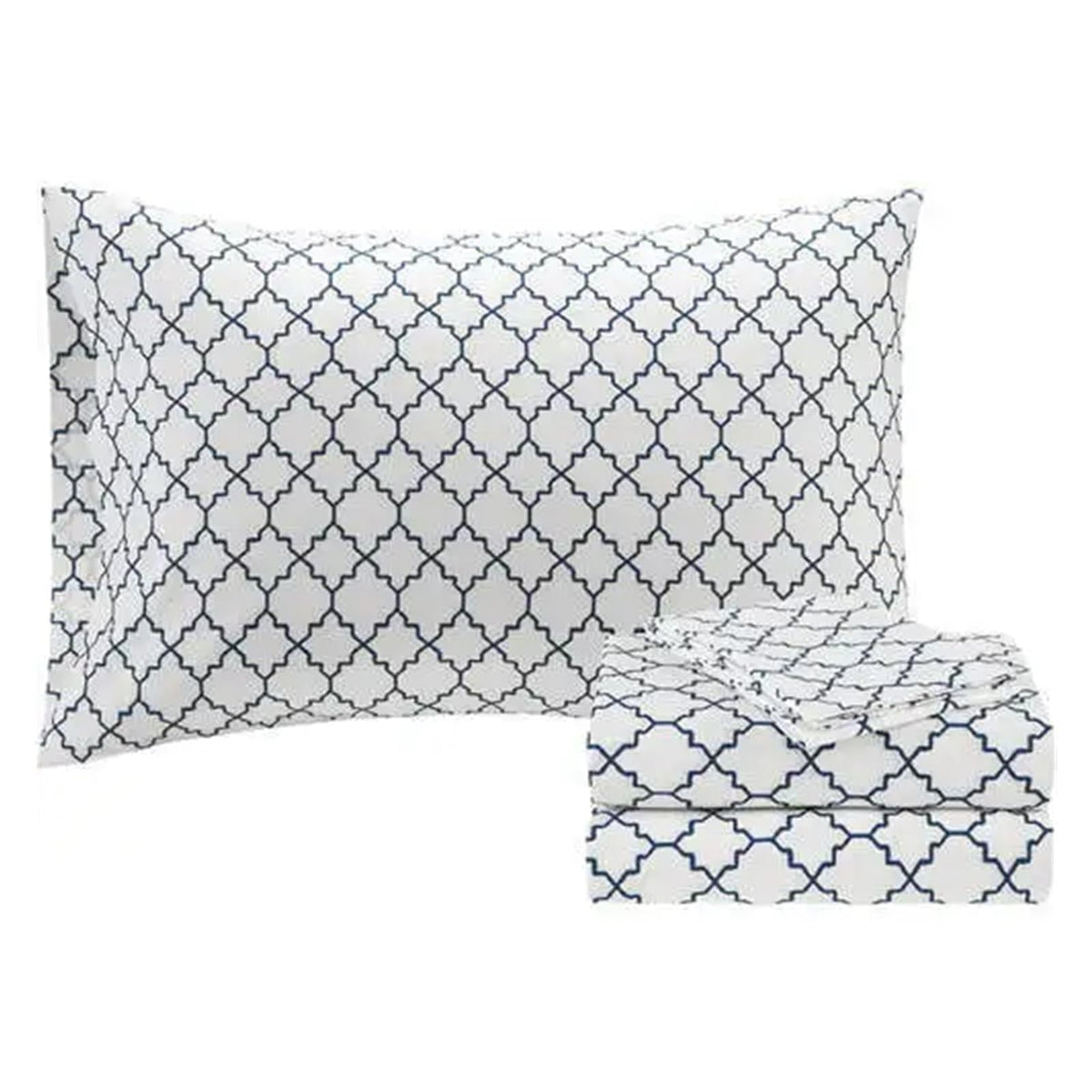 YUSIWOAL Navy Reversible Bed-in-a-Bag Comforter Set
