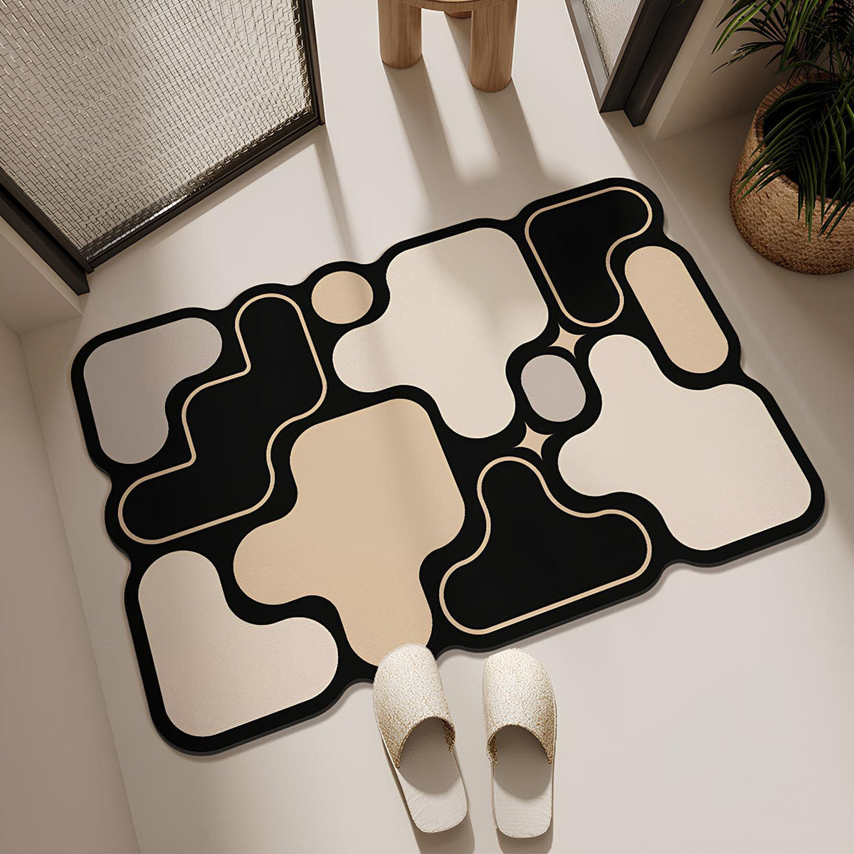 COKHDH Irregular-Shaped Diatomite Floor Mat RUG-YX-04