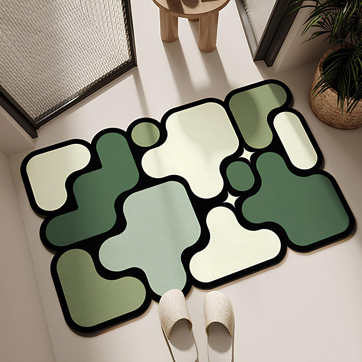 COKHDH Irregular-Shaped Diatomite Floor Mat RUG-YX-04