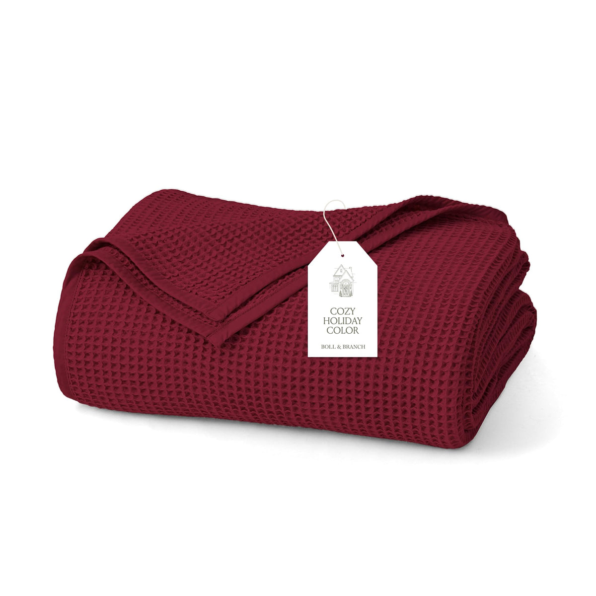 Boll & Branch 100% Organic Cotton Waffle Bed Blanket