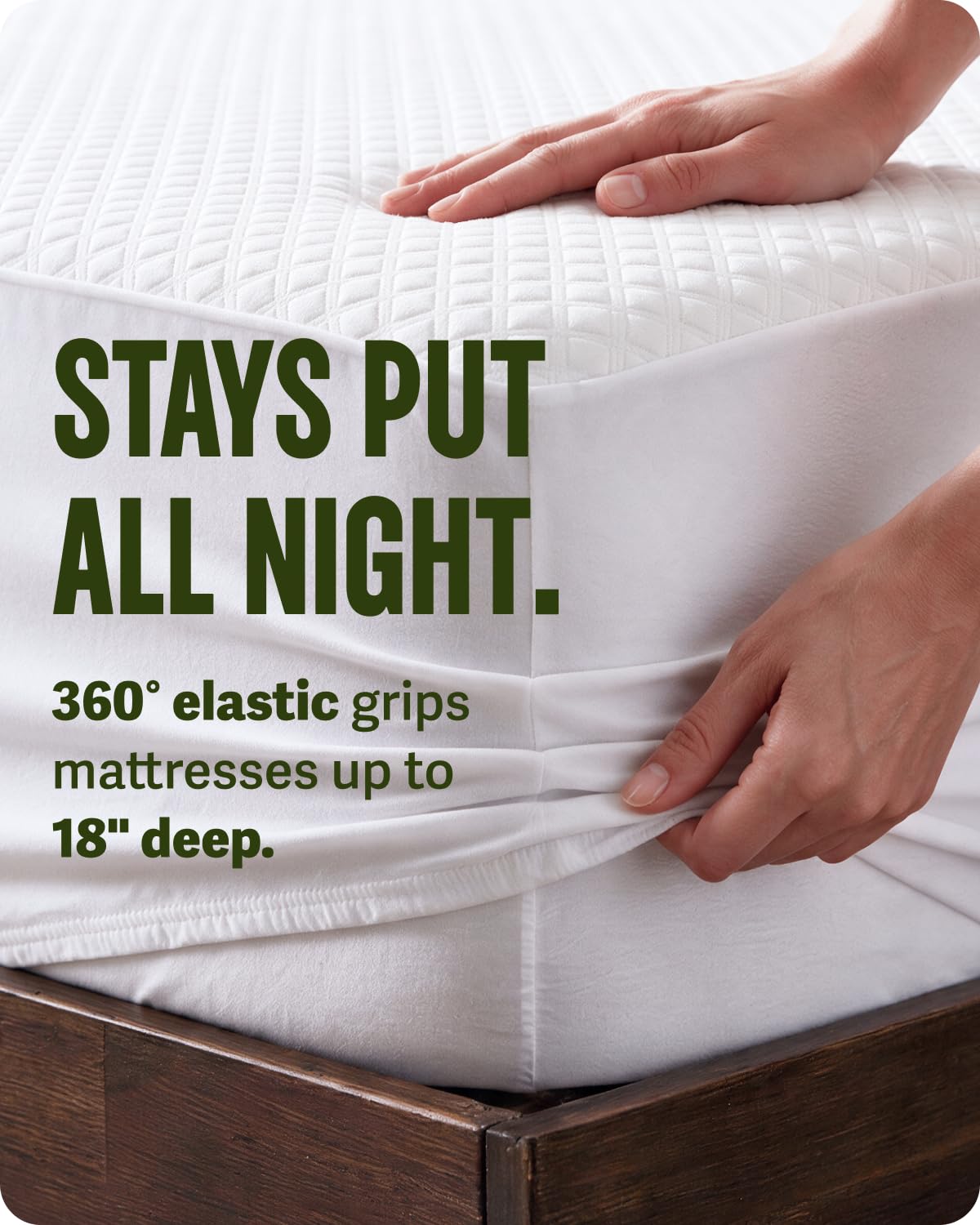 SafeRest Waterproof Mattress Protector & Bed Cover
