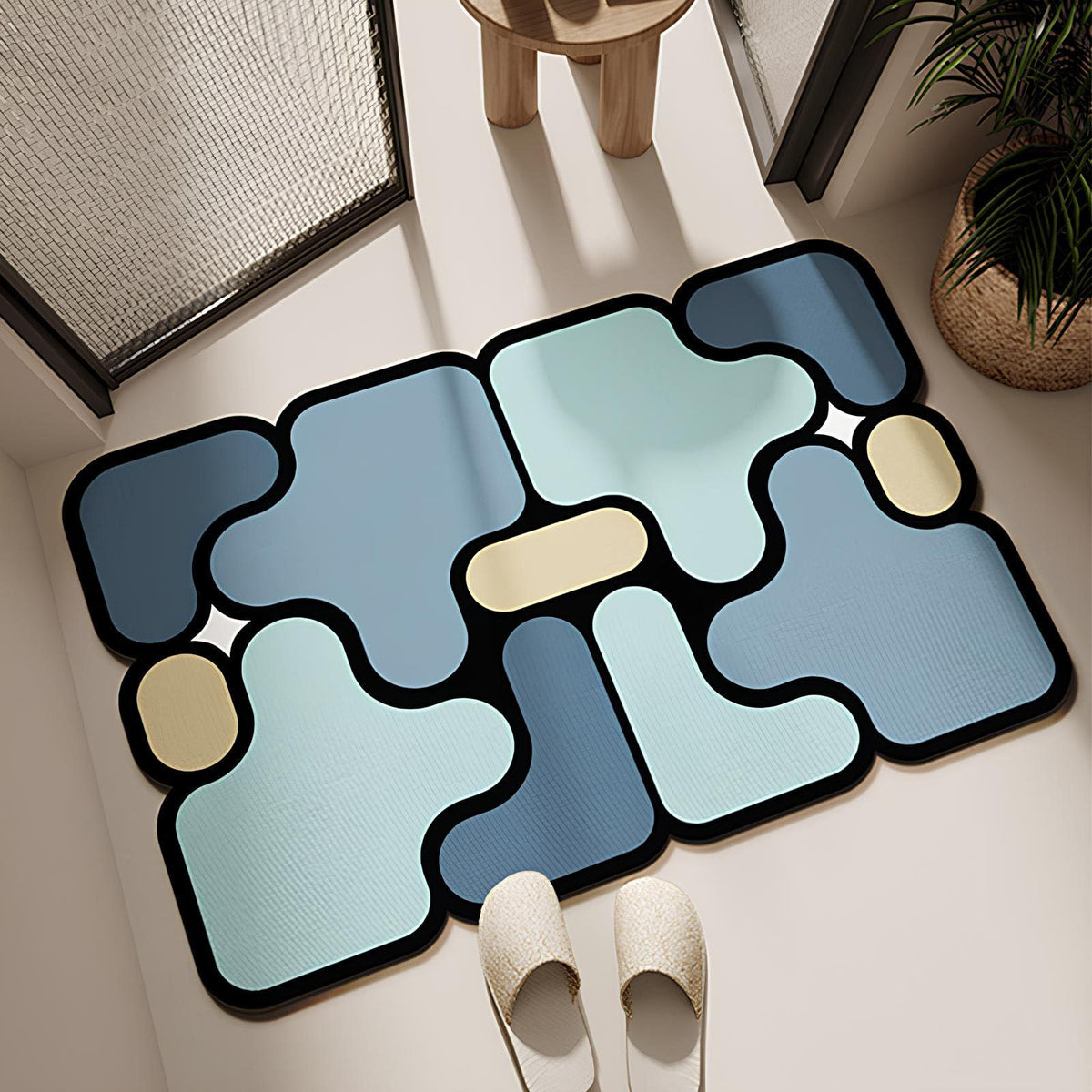 COKHDH Irregular-Shaped Diatomite Floor Mat RUG-YX-04