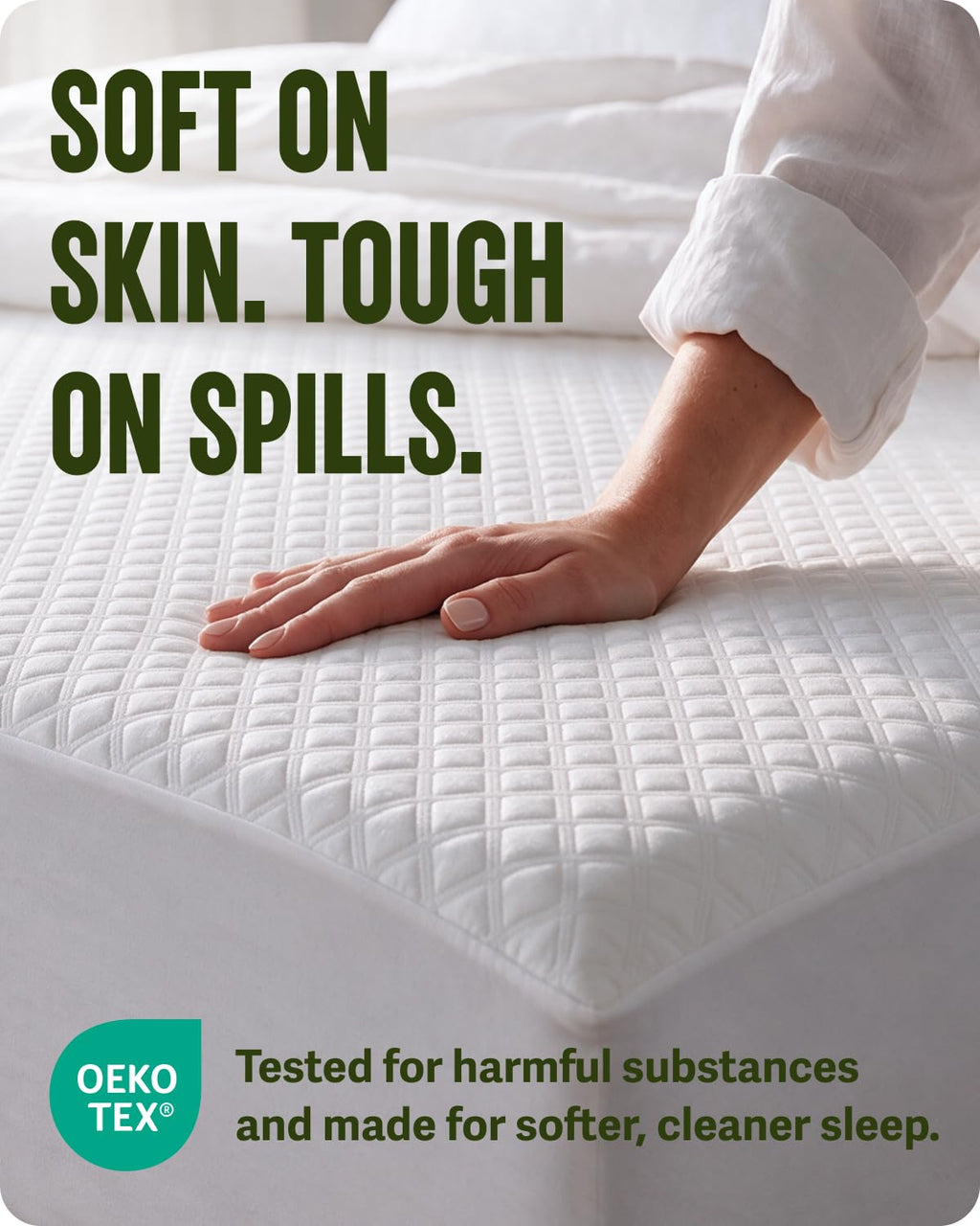 SafeRest Waterproof Mattress Protector & Bed Cover