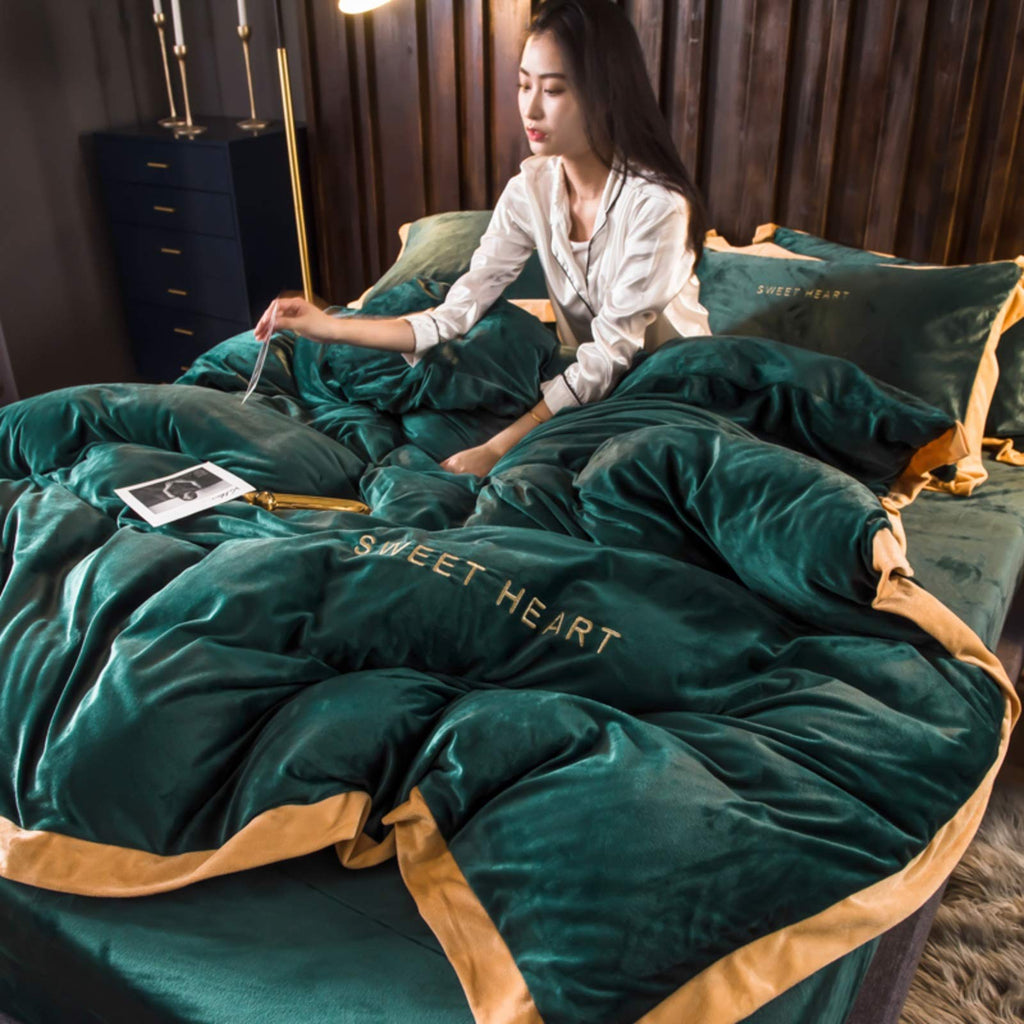 Ultra-Soft Thick Microfiber Winter Duvet Cover Set