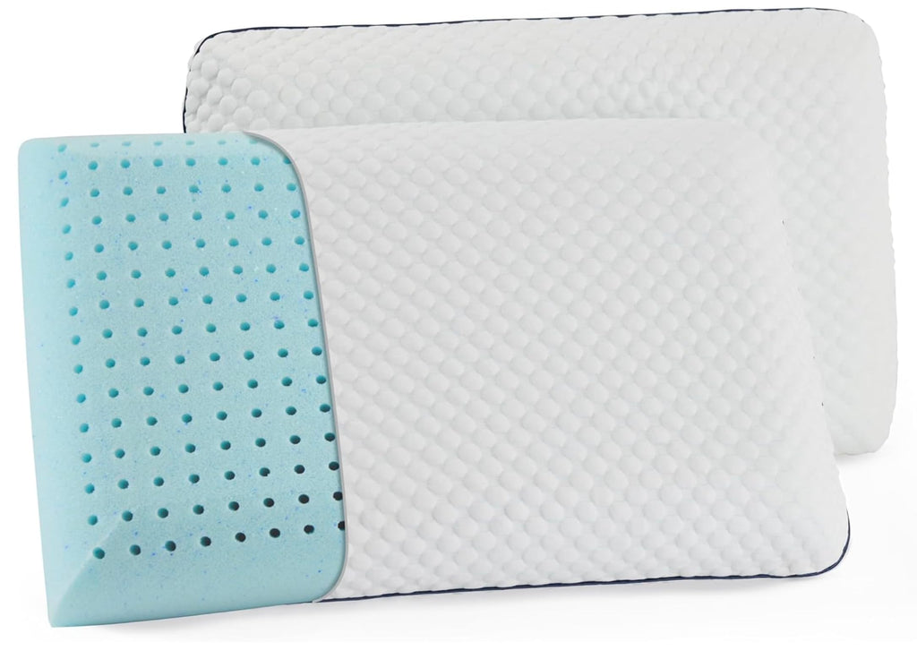 Cooling Gel Memory Foam Pillows, Standard, 2-Pack