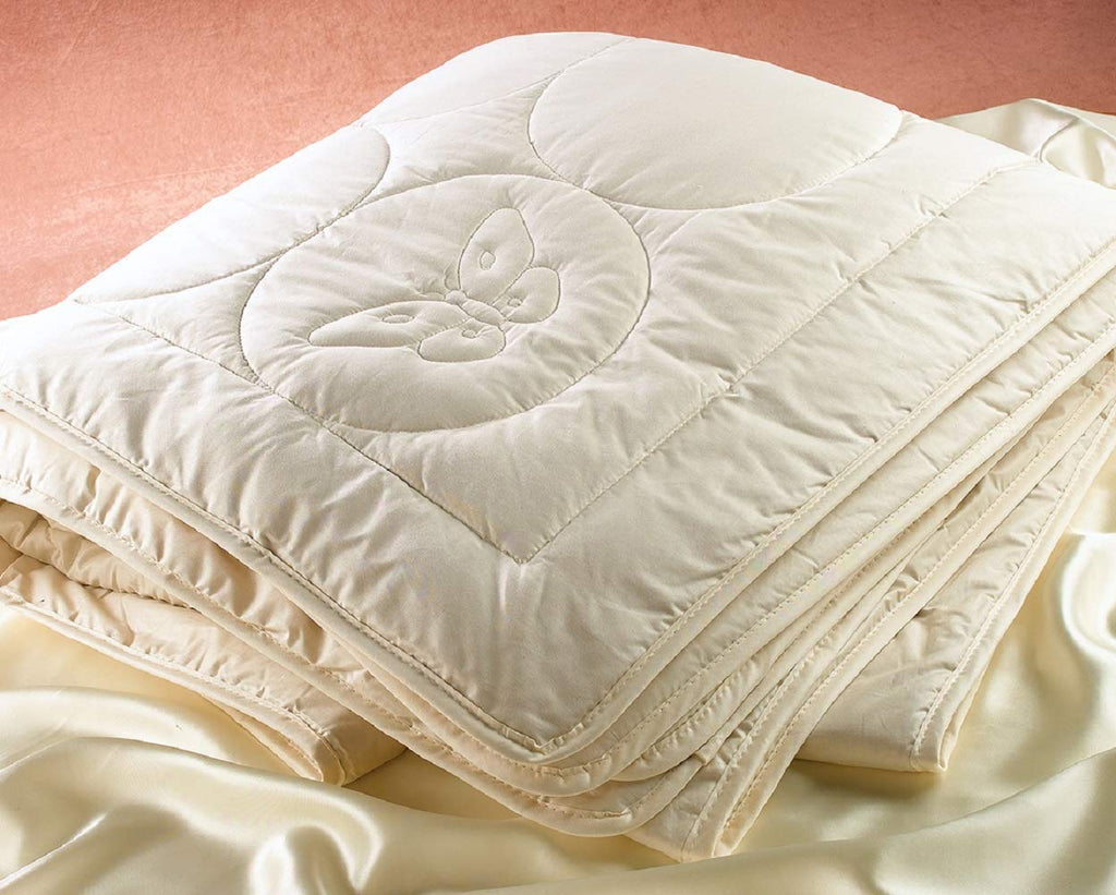 DownTown Company Silk-Filled Egyptian Cotton Comforter