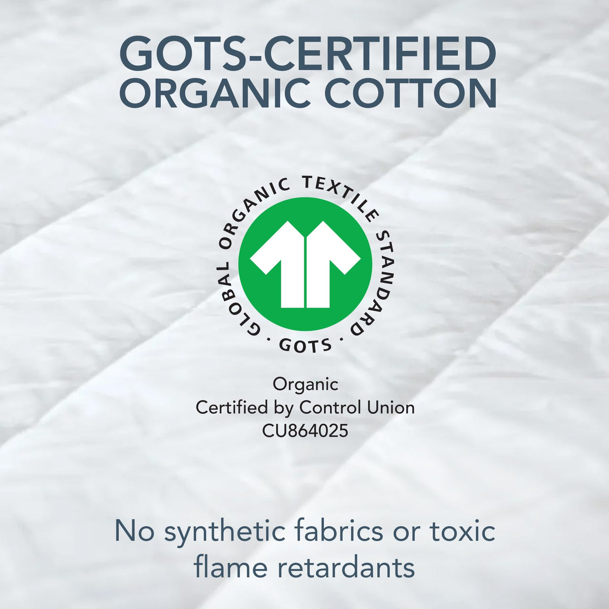 Naturepedic GOTS Organic Cotton Quilted Mattress Protector