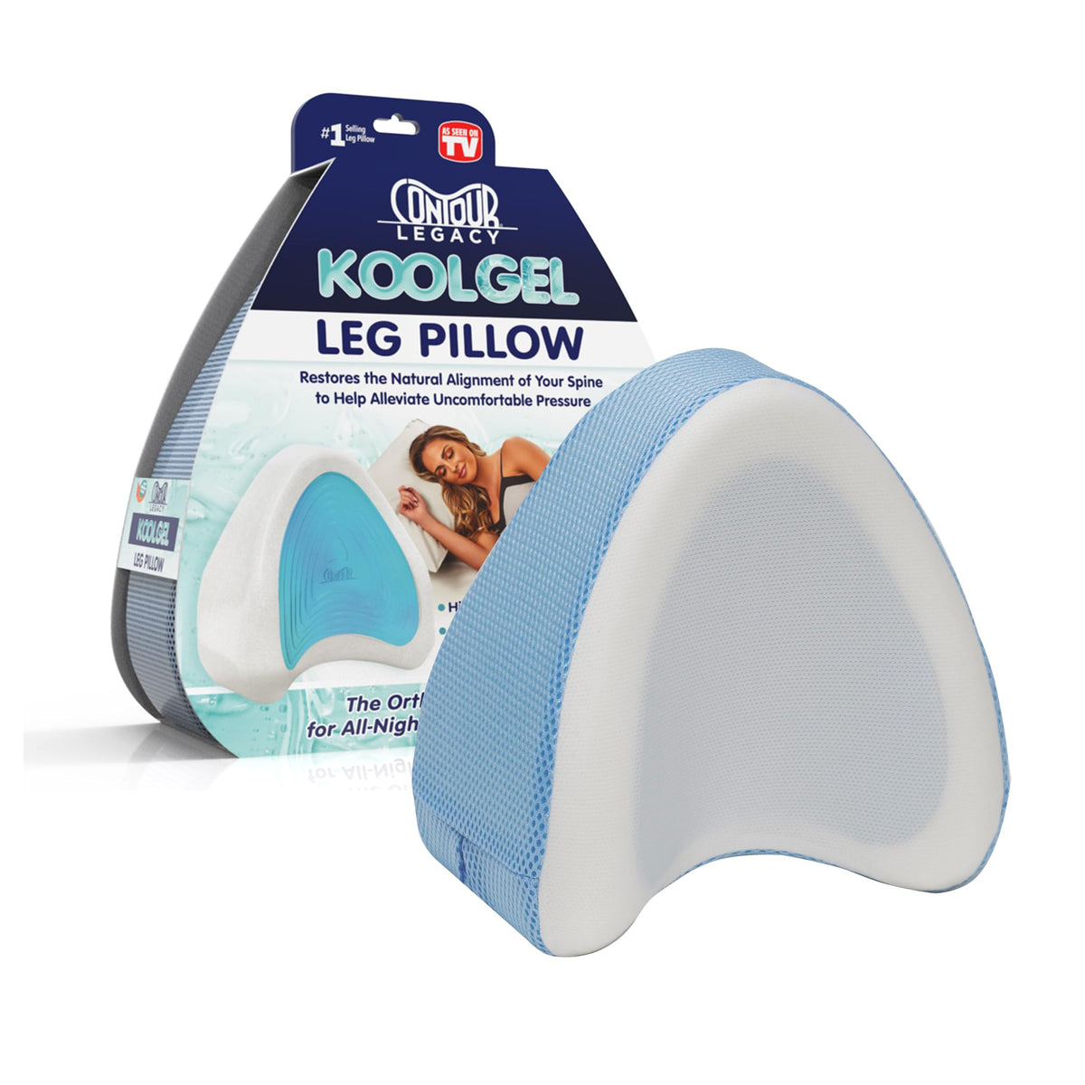 Contour Legacy Orthopedic Leg & Knee Support Foam Pillow