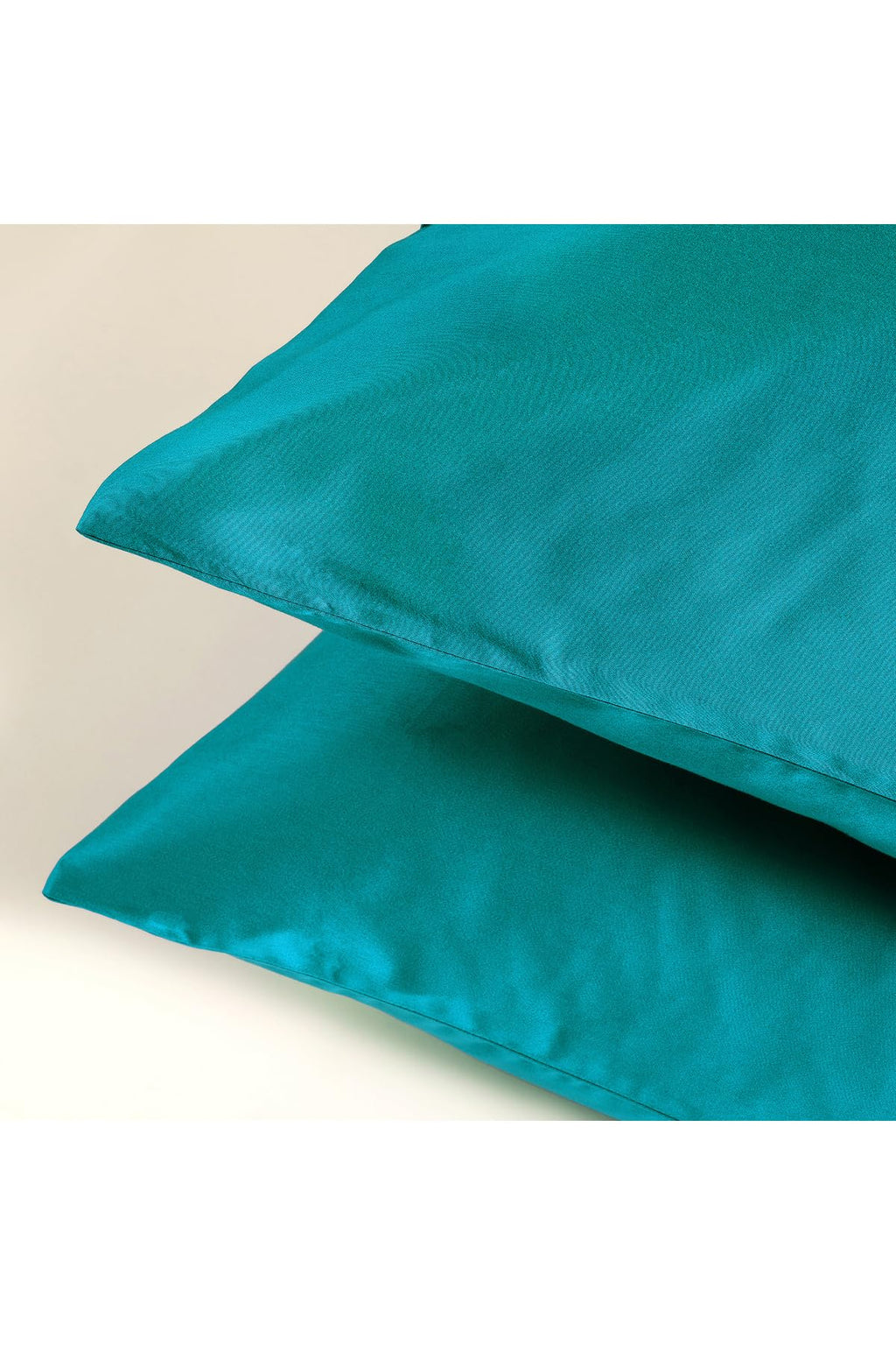 Dark Green 100% Cotton Sateen Pillowcases, Set of 2