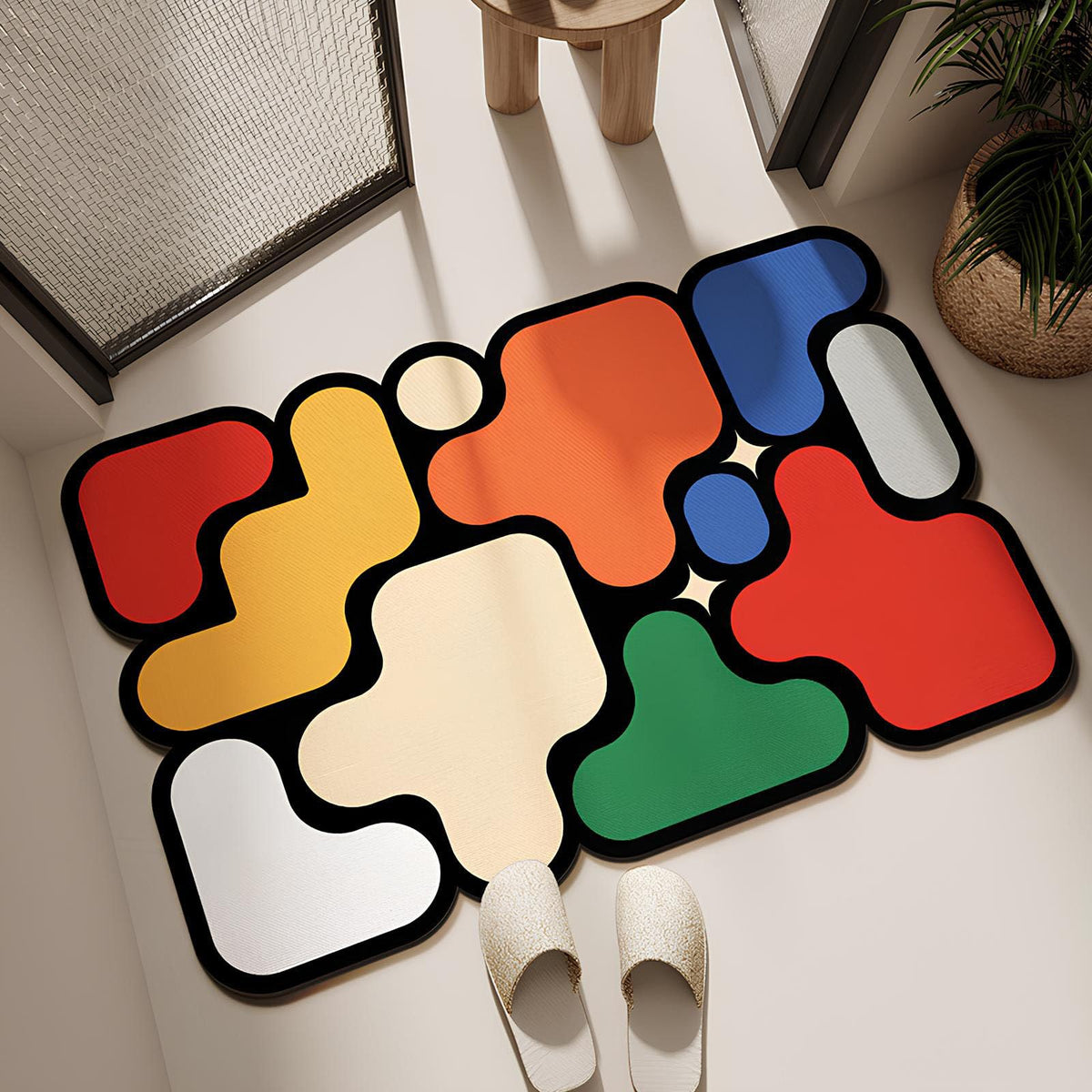 COKHDH Irregular-Shaped Diatomite Floor Mat RUG-YX-04