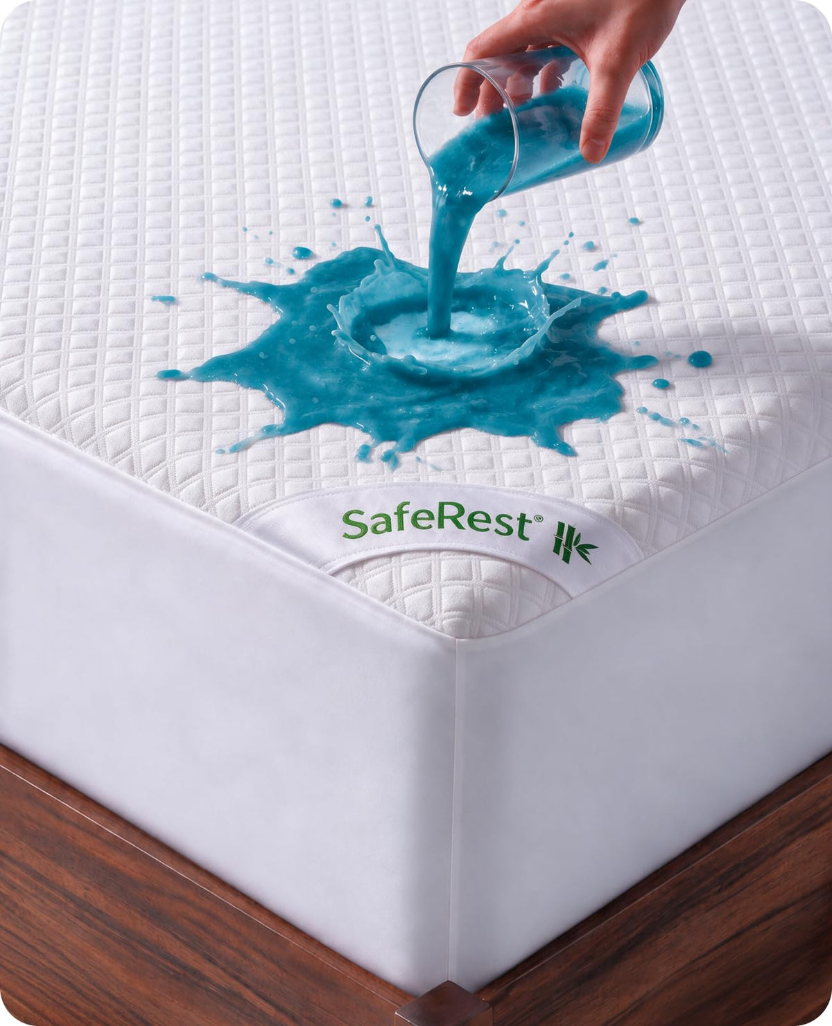SafeRest Waterproof Mattress Protector & Bed Cover