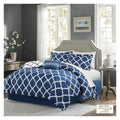 YUSIWOAL Navy Reversible Bed-in-a-Bag Comforter Set