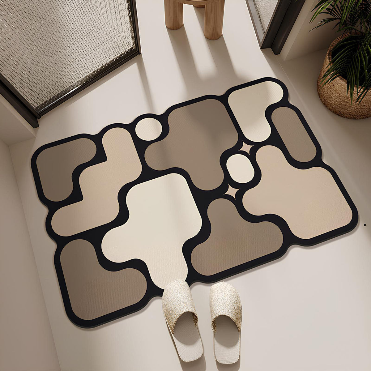 COKHDH Irregular-Shaped Diatomite Floor Mat RUG-YX-04