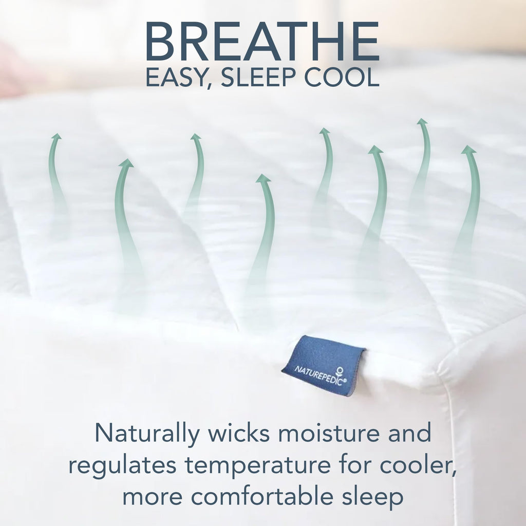 Naturepedic GOTS Organic Cotton Quilted Mattress Protector