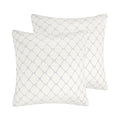 Levtex Home Becker Diamond Cotton Euro Sham Covers, Set of 2