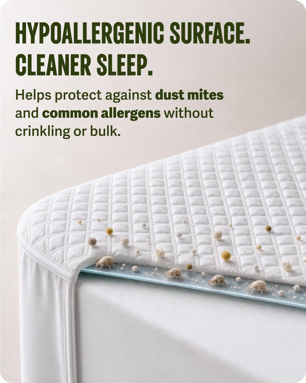 SafeRest Waterproof Mattress Protector & Bed Cover