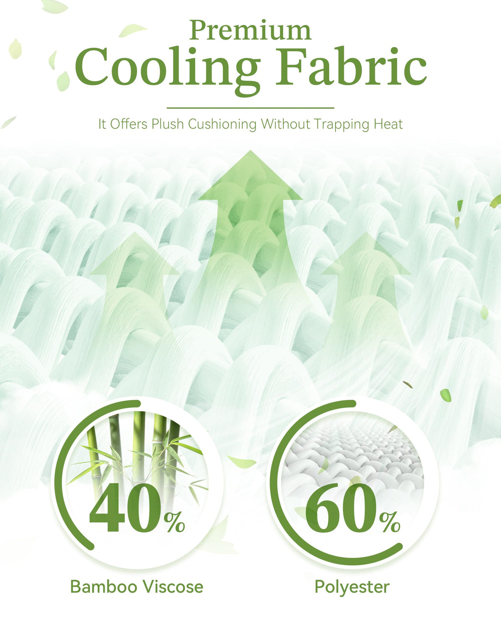 1000 GSM Bamboo Viscose Cooling Mattress Topper, 8–21" Pocket