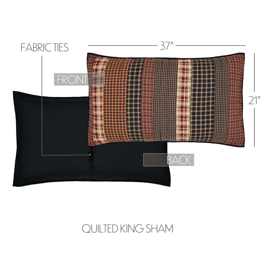 VHC Brands Beckham California King Quilt Set, 3-Piece